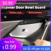 2025 Hot For BMW 5 Series G60 2024 Car Interior Door Bowl Decorative Plate Door Handle Puller Protection Sticker Car Accessories
