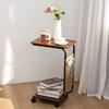 Movable Sofa Side Table 2-Tier Storage Shelf Bedside Table High Quality Coffee Table