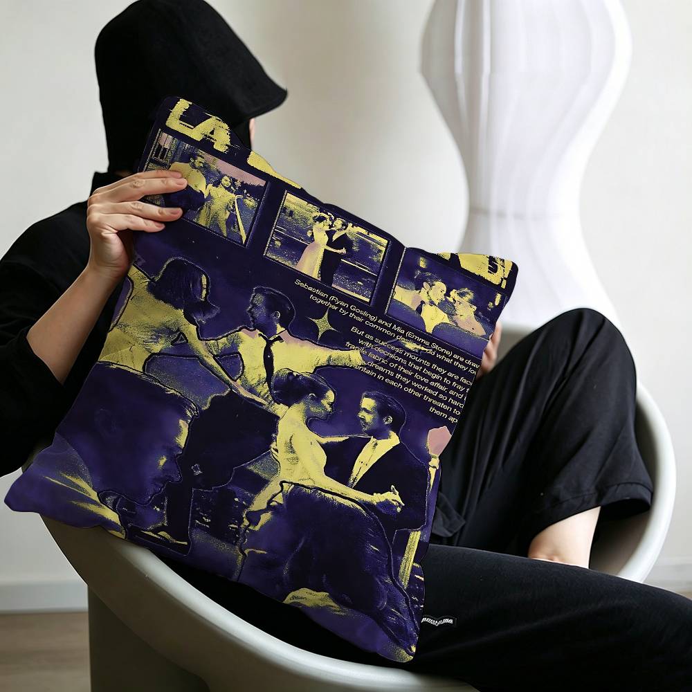 L-La La L-Land Maple Design Cushion Cover Happy Autumn Harvest Decor Holiday Decorati Pillow Cover