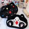 Cute Cartoon Plush Kitten Pencil Case Multifunctional Large Capacity Stationery Bag School Supplies Gifts