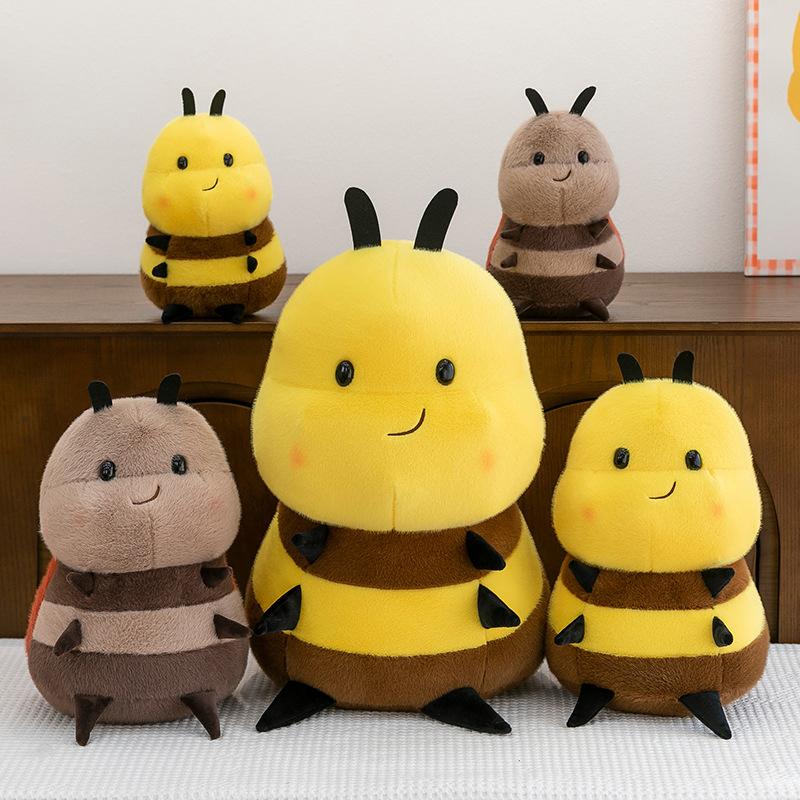 25/35Cm Cartoon Adorable Honey Bee Plush Toy Soft Cute Spring Bees Stuffed Toy Perfect Birthday Gift For Kids Girls Boys