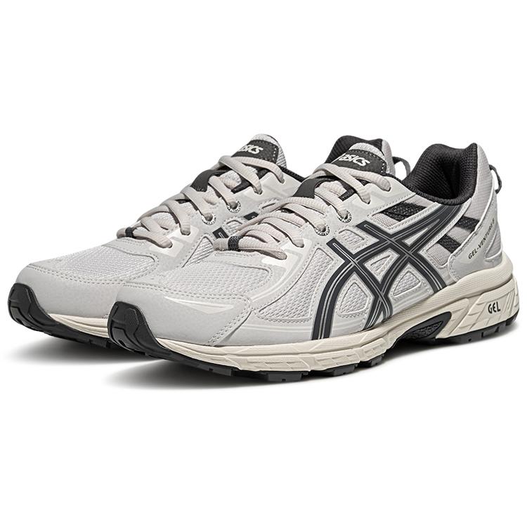 Asics Gel-Venture 6 Модные Универсальные Низкие Кроссовки для Бега Мужские кроссовки Серо-белые 1011B550-022
