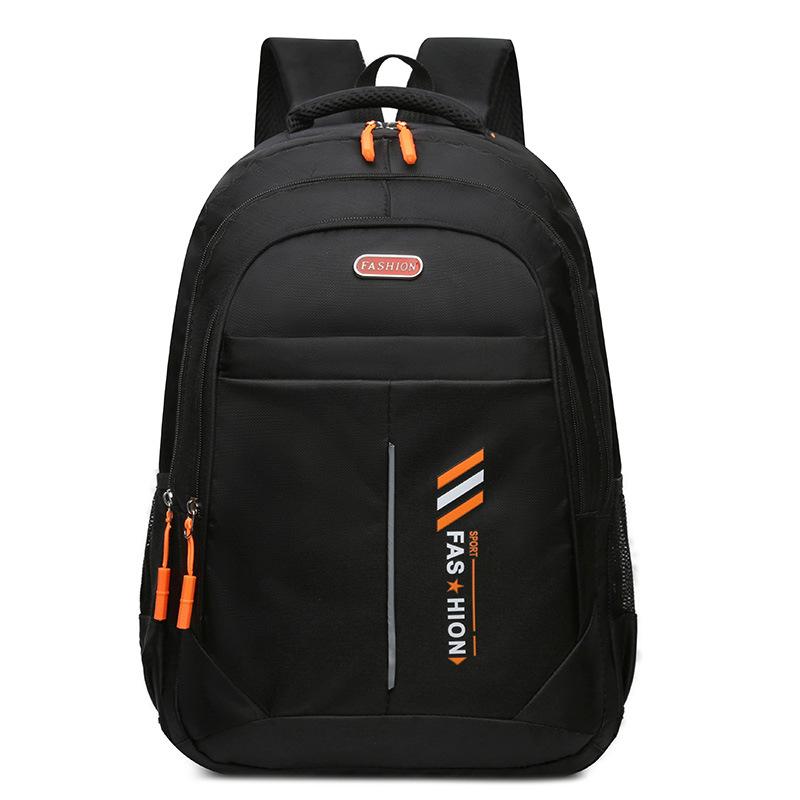 Новый мужской черный рюкзак большой емкости модный простой пригородный студенческий школьный рюкзак для отдыха и путешествий компьютерный рюкзак подходит для школы
