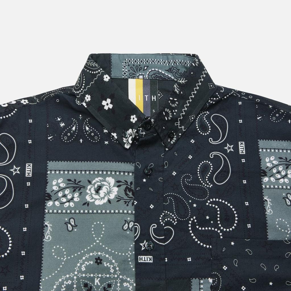 Kith Топы унисекс Ludlow Stadium на пуговицах, зеленые KH030044-302