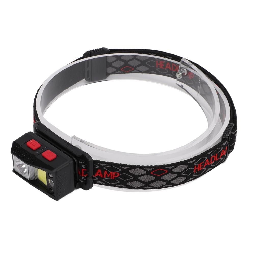 Налобный фонарь XPG+COB с датчиком движения, перезаряжаемый через USB, для бега, альпинизма на открытом воздухе