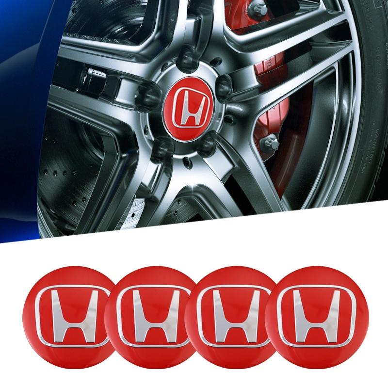 TR1-56MM Car Badge Wheel Center Hub Cap Sticker Tire Rim Cover Sticker Auto Accessories For Honda CITY CIVIC Mugen INSPIRE XR-V CR-V