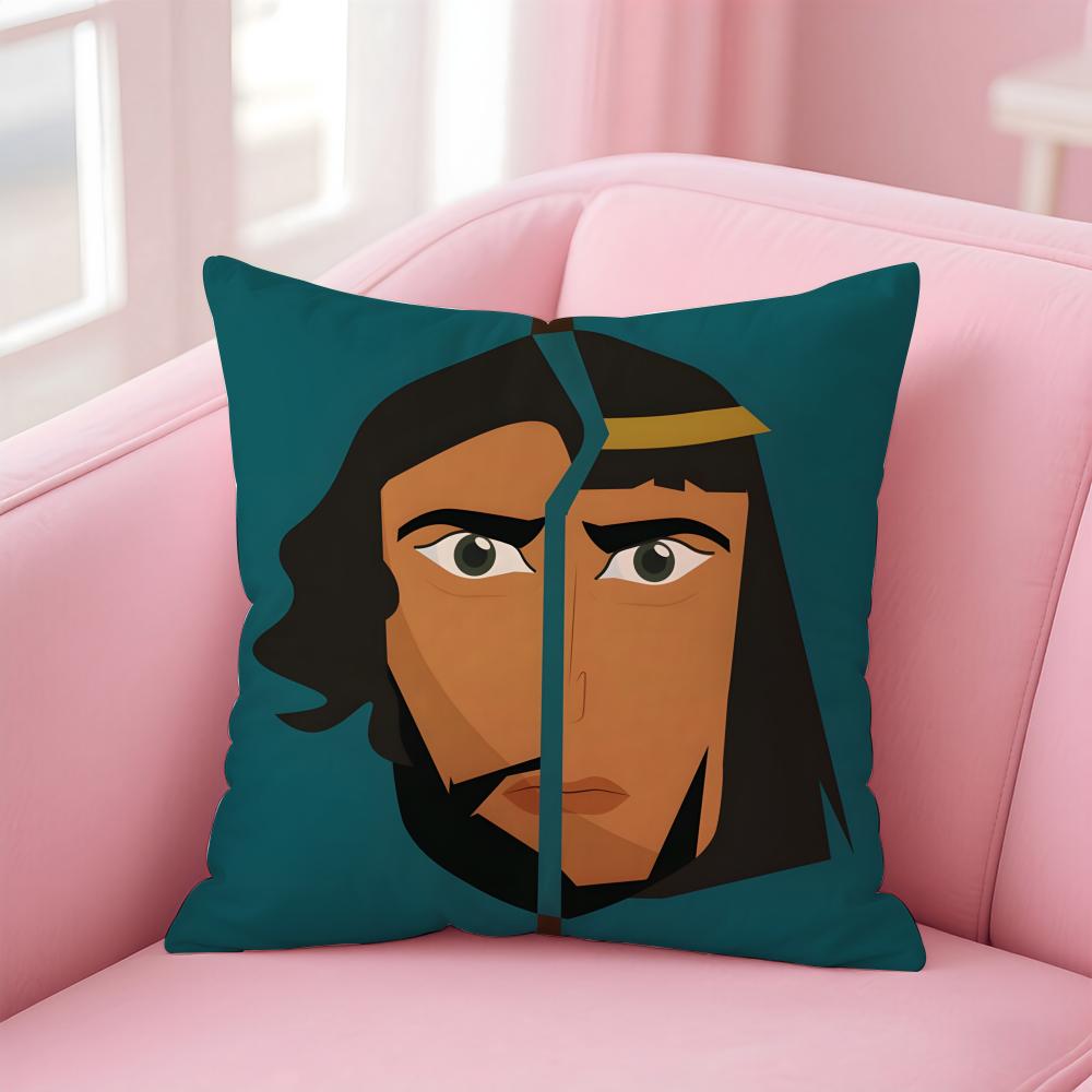 Epic Spiritual Fashion TThe Prince Of EgyptS Cushion Cover Pillowcase Short Plush Invisible zipper Room Sofa Cushion Cover