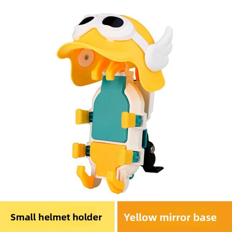 Motorcycle and electric vehicle phone holder, cute cartoon sun hat, delivery rider navigation stand, reinforced