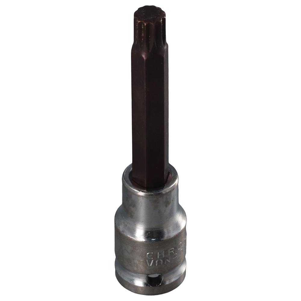 S2 Steel Triple Square Bit M10 Spline Bit Socket with Ratchet Wrench   Industrial Use