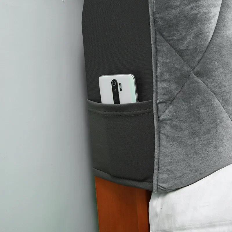 Все включено стеганый чехол для головы бархатный чехол для изголовья прочный чехол для спинки кровати пылезащитный чехол для изголовья кровати пылезащитный чехол для прикроватной тумбочки