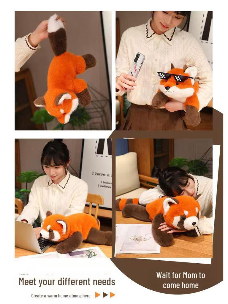 Красная панда плюшевая лисица кукла - милая игрушка енот для детей, девочек, подарки на день рождения