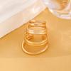 Высококачественный простой многослойный металлический клипс для козелка уха, персонализированная мода, водонепроницаемый гибкий медный полый клипс для уха, темперамент с серьгами