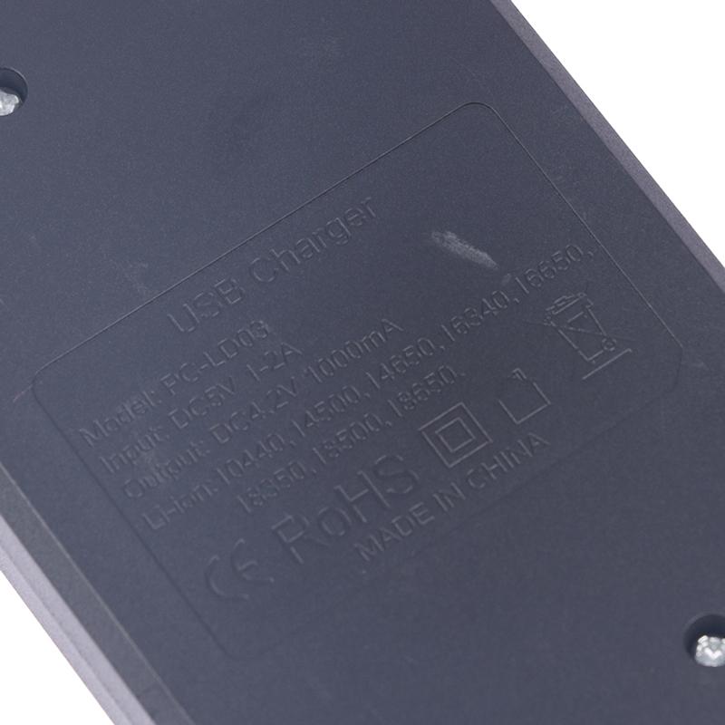 Быстрое зарядное устройство 18650/14500 с кабелем Type 4.2V Литиевая батарея 4 слота Фонарик с сильным светом Интеллектуальное зарядное устройство