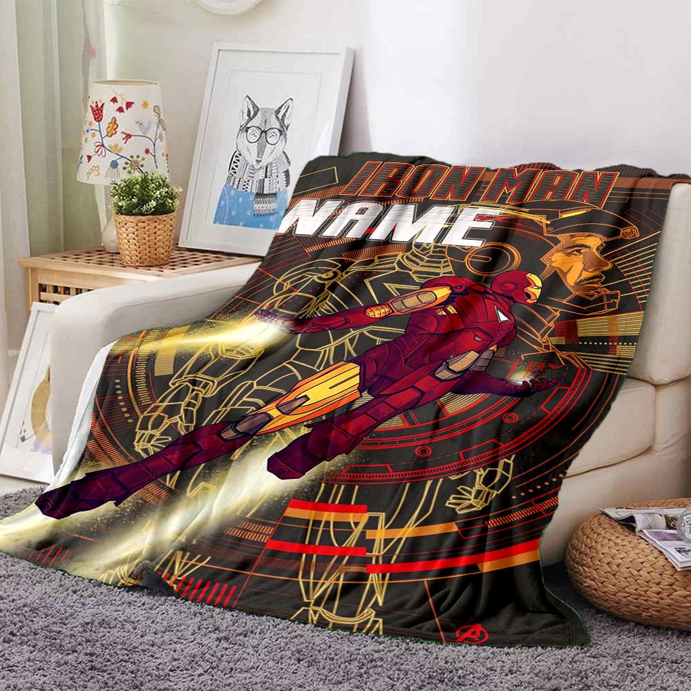 Custom Name Wolverine Superhero Artwork blanket for Couch & Bed, Plush Cozy Fuzzy Blanket Super Soft & Warm Blankets for Fall and Winter. 09088