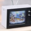 Dollhouse Miniature Ornaments Mini Retro Tv Toy Ornaments