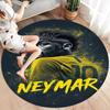 Neymar Round Area Rug,Carpet Rug for Living Room Bedroom Sofa Playroom Decor,Non-slip Floor Mat