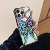 Чехол для телефона с вырезом для отвода тепла «Бабочка» для IPhone 16E 16 Plus 15 14 13 12 11 Pro Max Гальванизированный защитный чехол
