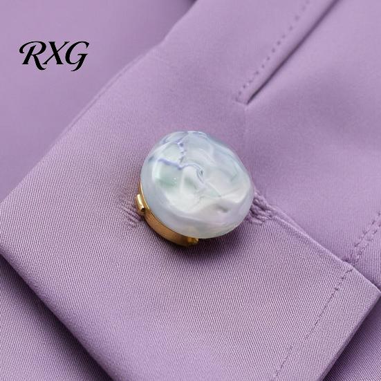 Decorative Pearl Buttons Button Covers, Ripples Detachable Clip on Covers Washable for Women Men Shirts Blouses Dresses & DIY Sewing Crafts