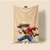 Тонкое фланелевое одеяло One Piece Аниме Луффи Всесезонное одеяло. Для дивана, кроватей, гостиной, дорожное одеяло для пикника Подарки