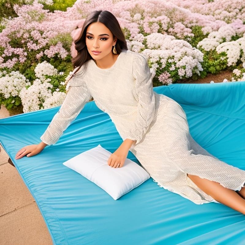 1 шт. Портативный уличный коврик карманного типа, изготовленный из нейлонового материала, с несколькими вариантами узоров на выбор, подходит для пикников, использования на пляже