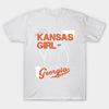 T Shirt Women Kansas Georgia Harajuku Print Kawaii Tshirt Summer Short Sleeve Female T-Shirt Top Tee