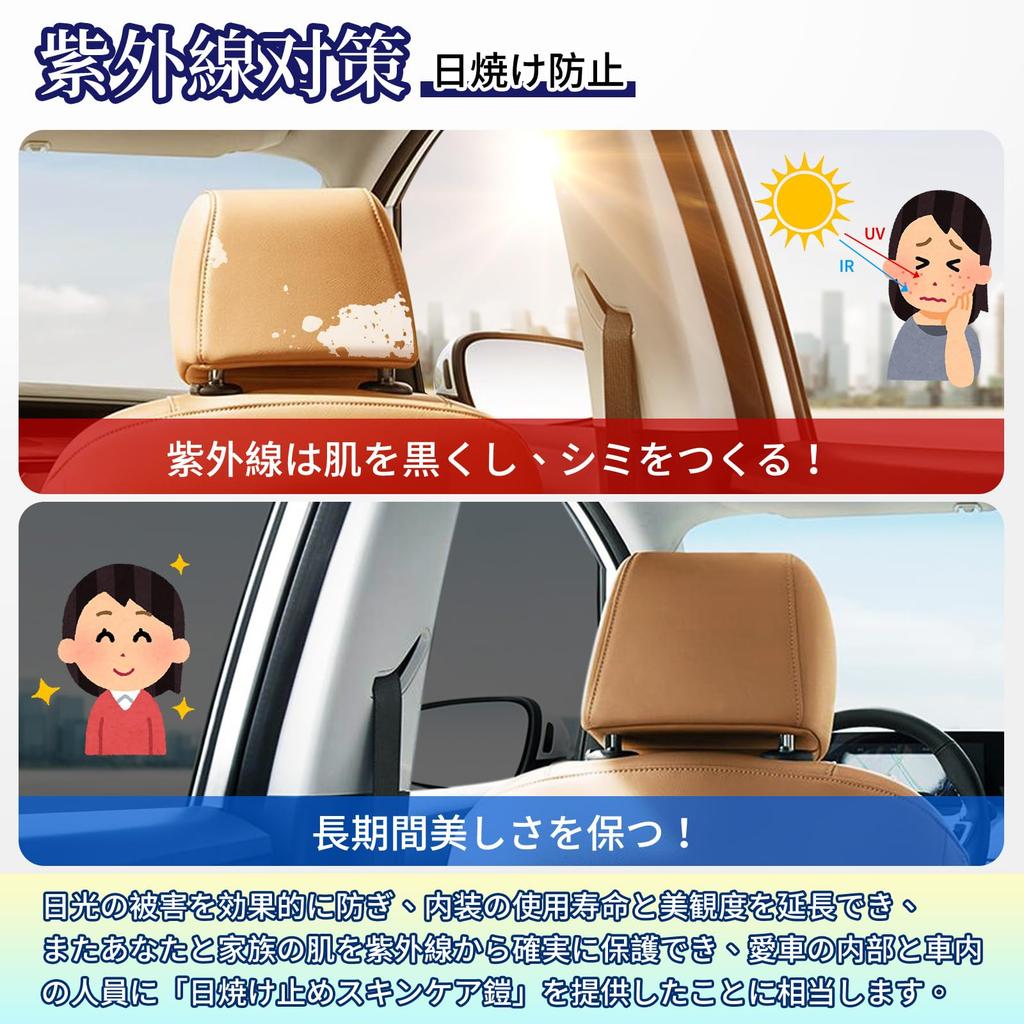 VEPAGOO Car Window Light UV Privacy Sun Vehicle Inspection Interior Sold by the Privacy Film, 5% Transmittance, Protection, Heat-Insulating, Blackout,