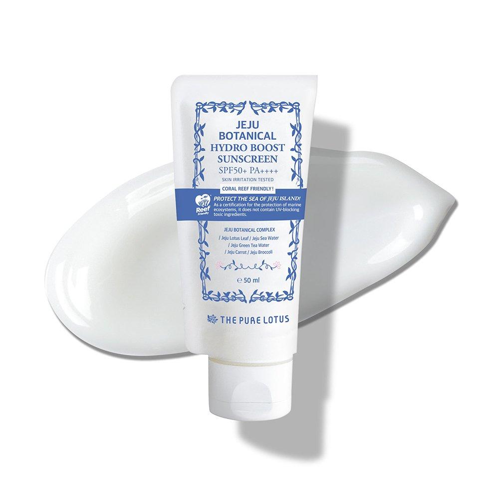 THE PURE LOTUS Солнцезащитный крем Jeju Botanical Hydroboost 50 мл