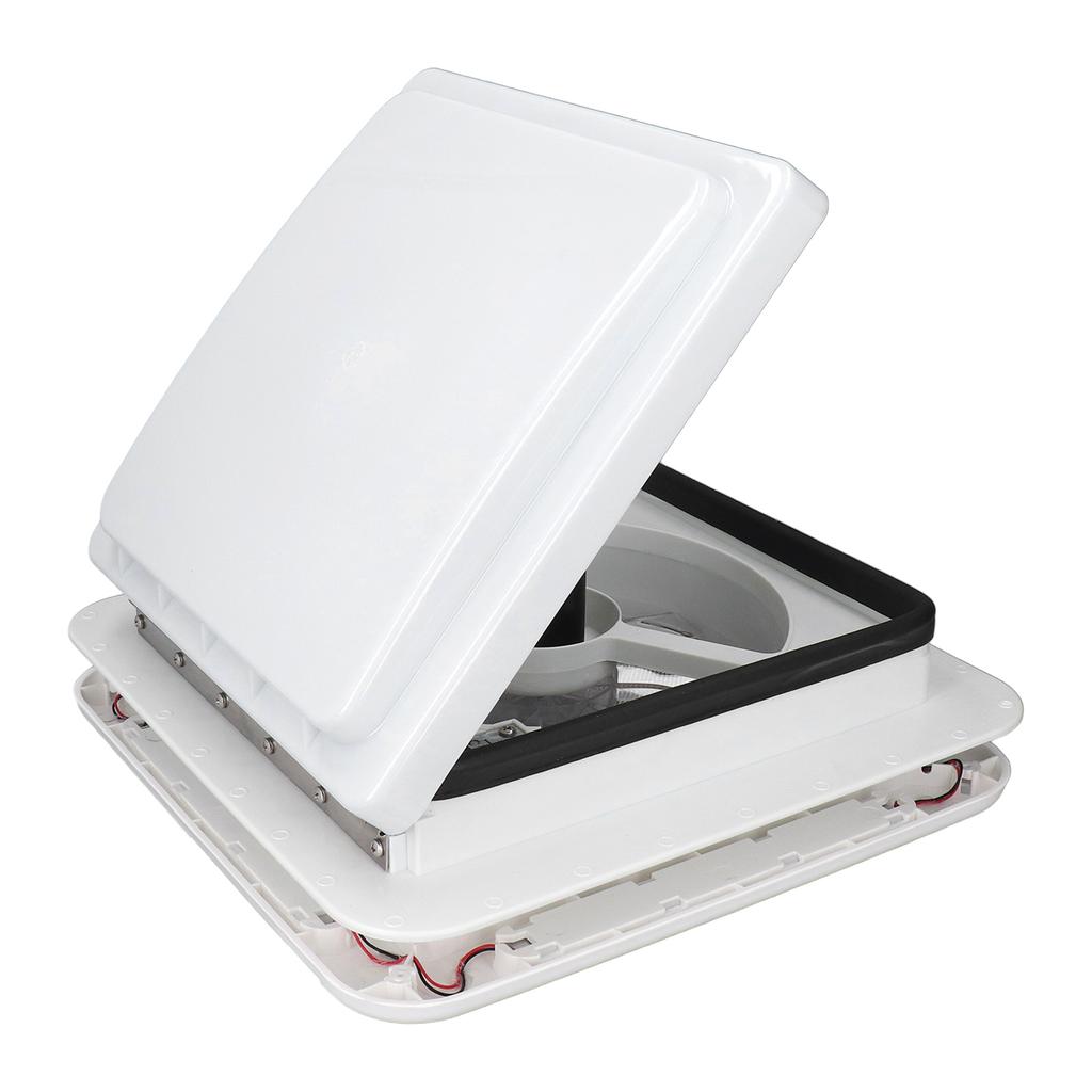 RV Roof Vent Fan 12V 3.6W Reversible Exhuast Fan Air Ventilation Ceiling Fan with Light for Boat