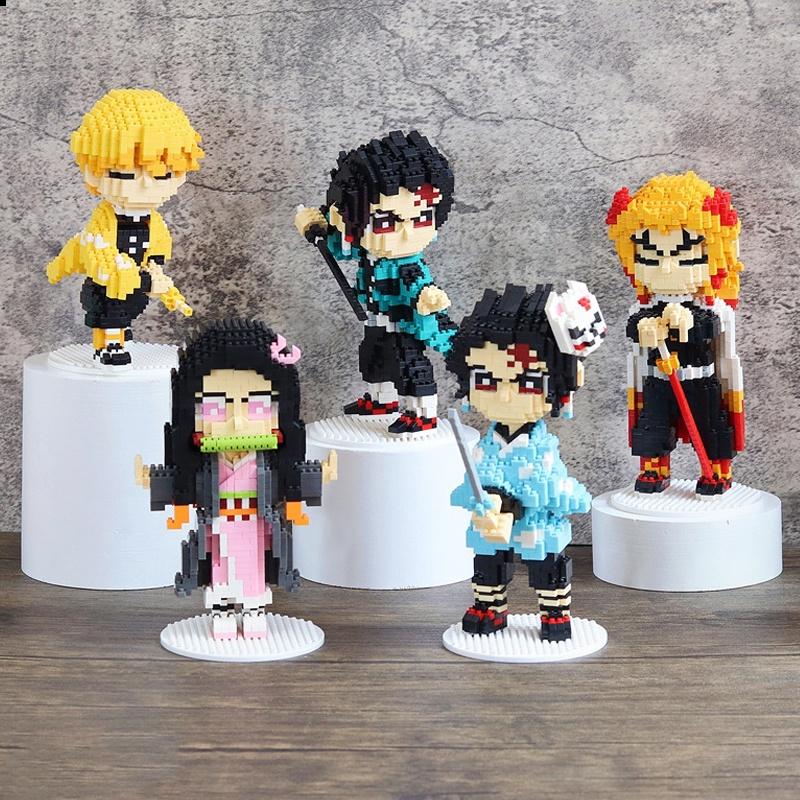 Набор игрушек «Клинок, рассекающий демонов» из алмазных строительных блоков