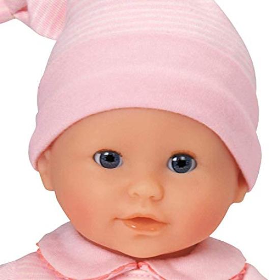 Corolle Calin Charming Pastel Baby Doll Soft Body Doll with Pink Sleeping Openable and Vanilla Ages 18 Months and Up Bébé - 12-inch Outfit, Eyes,
