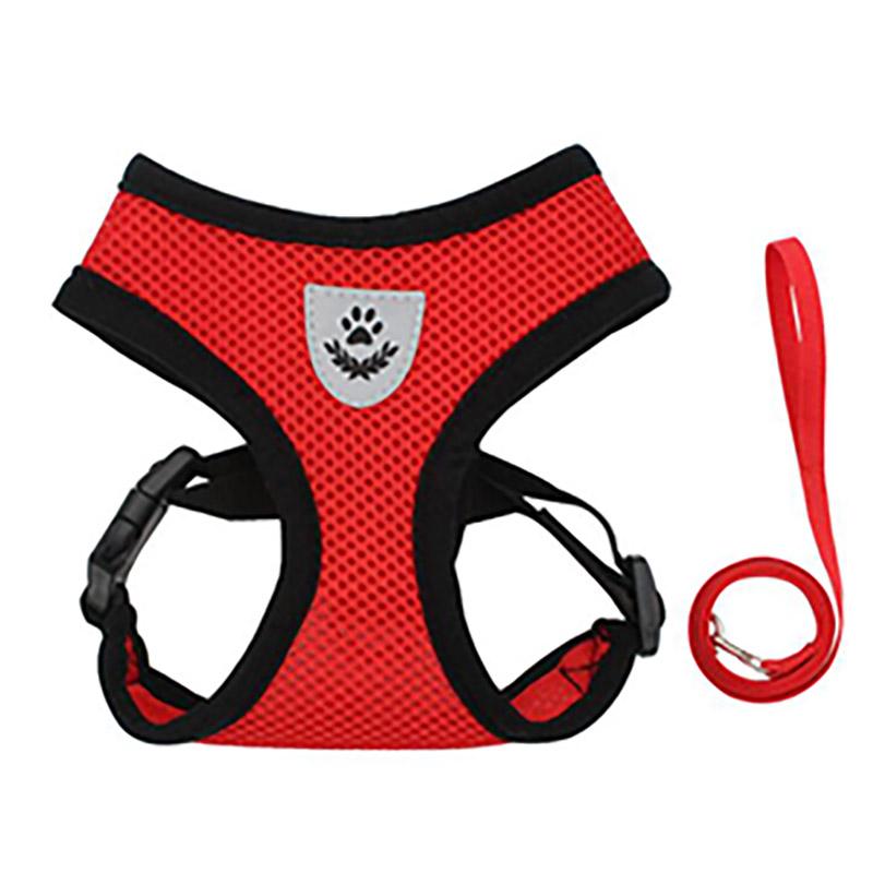 Dogs Harness with Leash Set Breathable for Small and Large Dog Harness Vest Puppy Chihuahua Cat Harness Vest Arnes Para