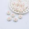 50Pcs 12mm 3D Mini Flower Lotus Flatback Planar Resin Accessories DIY Craft Phone Patches Arts Material