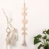 Wall Decor Celestial Ornament Tassel Wood Bead Garland Wall Hanging Wood Moon Phase