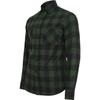 Chemise - Urban Classic - Flanelle - Noir/Vert Forêt - Manches Longues - Regular