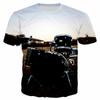 Летняя мужская футболка с электронным барабаном и музыкальным 3D-принтом в стиле рок-музыки, хип-хоп, повседневные топы с коротким рукавом
