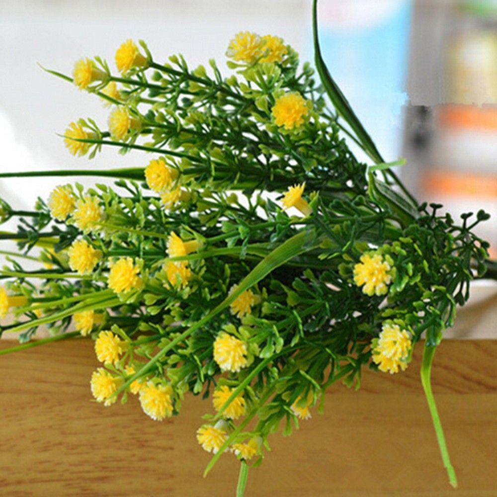 Декор для дома в отеле, пластиковый цветок, искусственные растения, свадебная искусственная трава