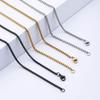 HNSP 2MM-6MM Нержавеющая сталь Цепь Ожерелье Для Мужчин Женщин Украшения Подвеска Аксессуары Оптом