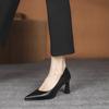 Fashion High Heels 2025 New Black Professional Work Shoes Flight Attendant Formal Attire Etiquette High Heels Women's Shoes