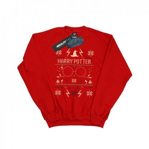Harry Potter Mens Christmas Pattern Sweatshirt