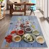 Stylish Spice Themed Carpet for Modern Kitchens, Stain Resistant, Easy To Clean Spice Patterned Kitchen Carpet