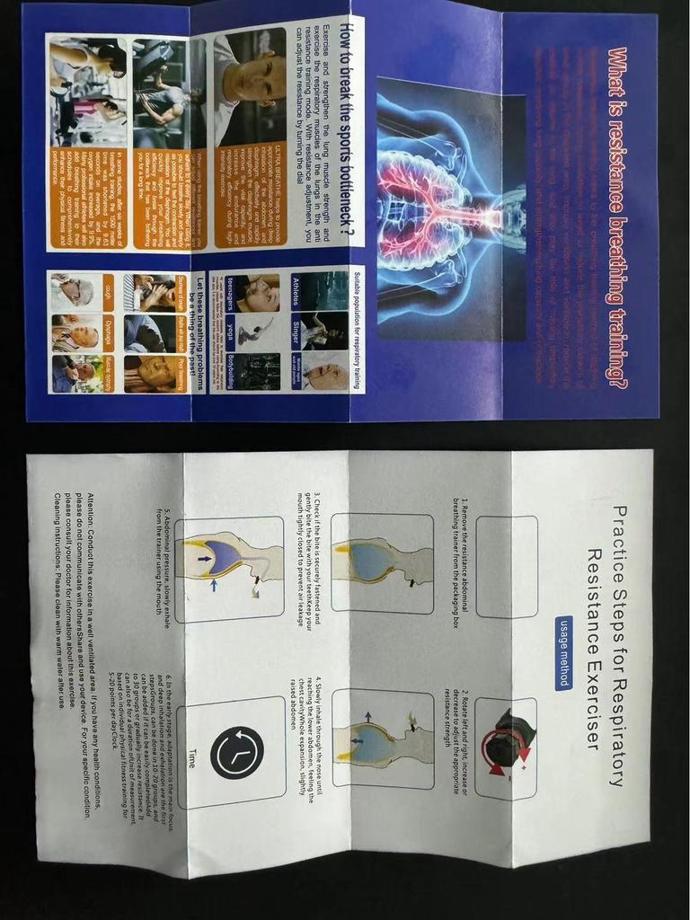 Портативный фитнес-тренажер с регулируемым сопротивлением и тренажер для дыхания