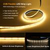 12V 24V COB LED Strip Light 320 LEDs/M Self Adhesive Flexible Ribbon Rope White Pink Yellow Blue Red Green Home Decor