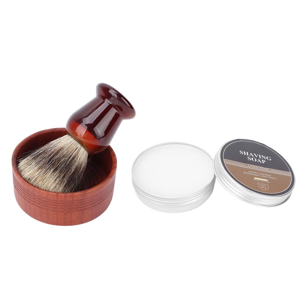 BlueZOO Мужской набор для бритья бороды Помазок для бритья Пена Чаша Мыло для бритья Набор для ухода за бородой