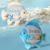 Fish Ornament Coastal Themed Room Beach House Nautical Collection Display Shelf Mold Resin Fish Statue