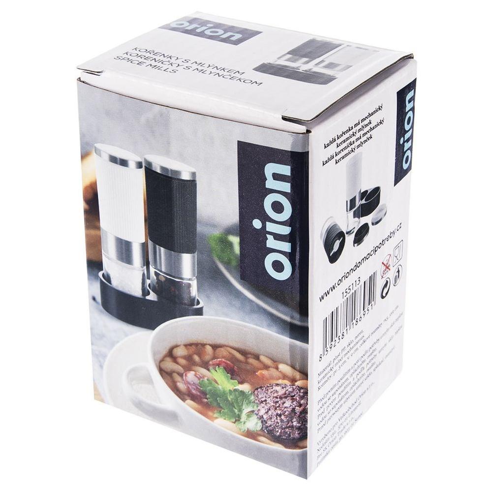 Salt and Pepper Grinder Set with Stand 2-Piece