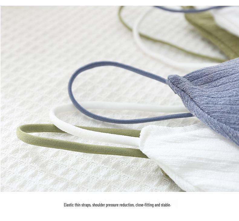 Cross-Back Spaghetti Strap Tube Top with Chest Pads - Sexy Strapless Hollow-Out Base Layer for Women