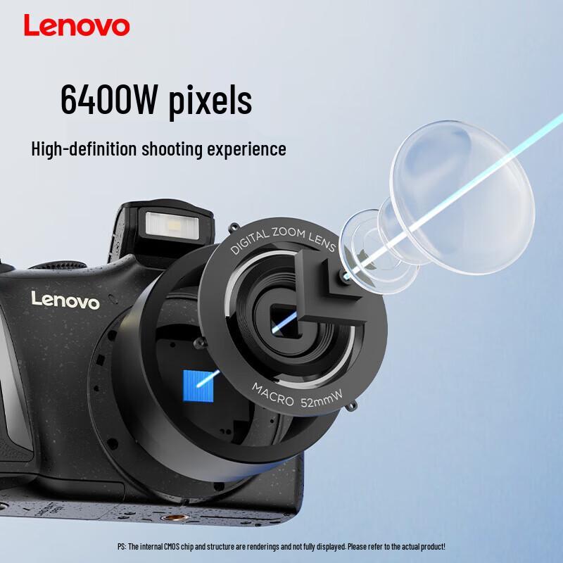 Lenovo C35 Digital Camera with 16x Zoom & 5K Video (CN version)