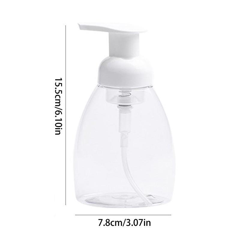 Прозрачные бутылки с насосом для пены 250 мл, дозатор жидкого мыла для рук, мусса, шампуня, геля для душа, жидкой косметики, ванны, ухода за кожей