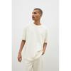 Футболка свободного покроя HM кремового цвета