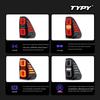 Светодиодный задний фонарь с эффектом бегущего потока для Toyota Hilux REVO 2015-2025